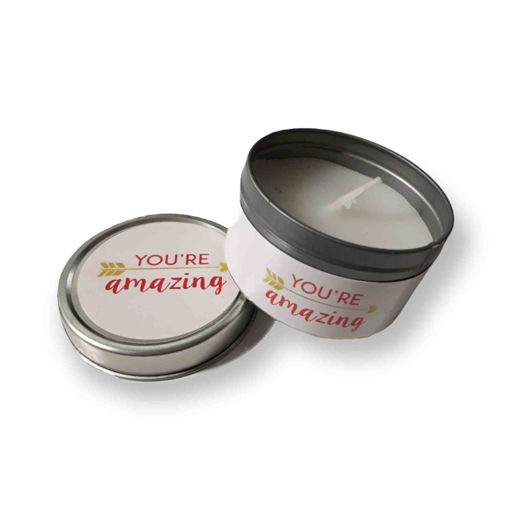 Picture of YOURE AMAZING TIN WAX CANDLE OCEAN BREEZE SCENT